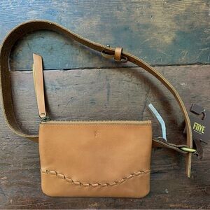 Frye Tan Leather Crossbody Bag